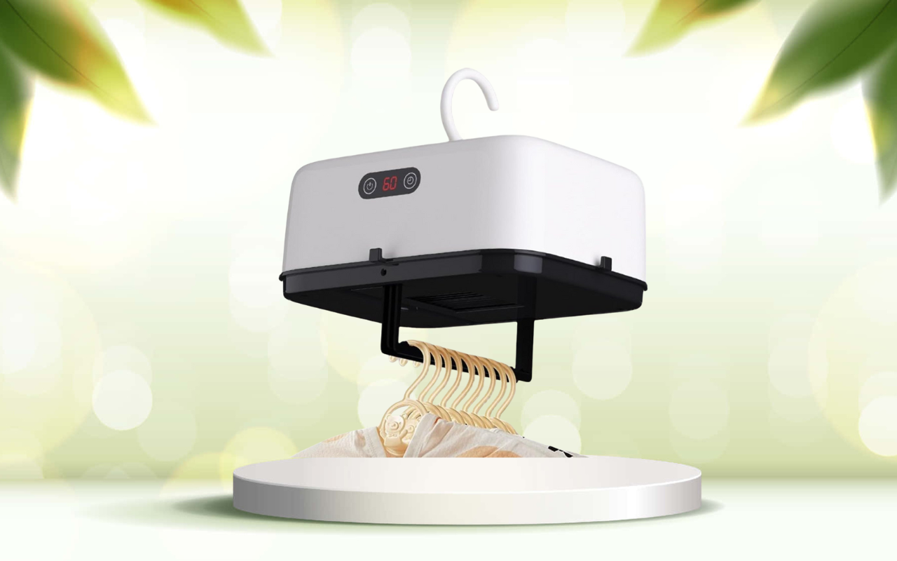 Prova l’asciugatrice portatile salvaspazio: asciuga i tuoi capi ovunque in poco tempo